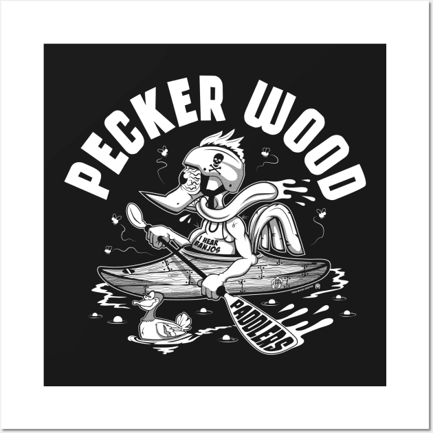 Pecker Wood Paddlers Wall Art by OutdoorMayhem